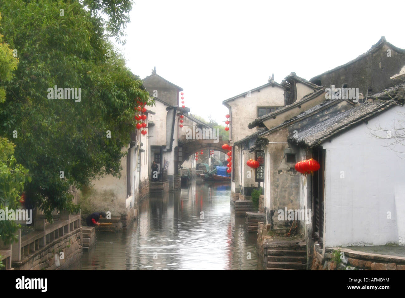 Zhou Zhuang, chinesischen Dorf Stockfoto