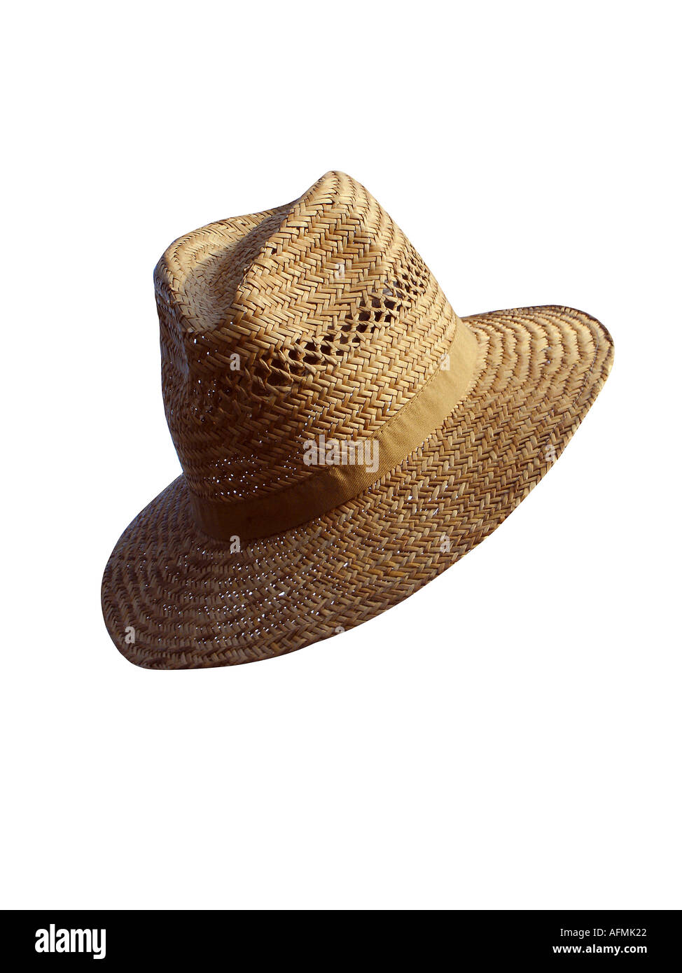 Strohhut Geworfener Strohhut geworfen Stockfoto