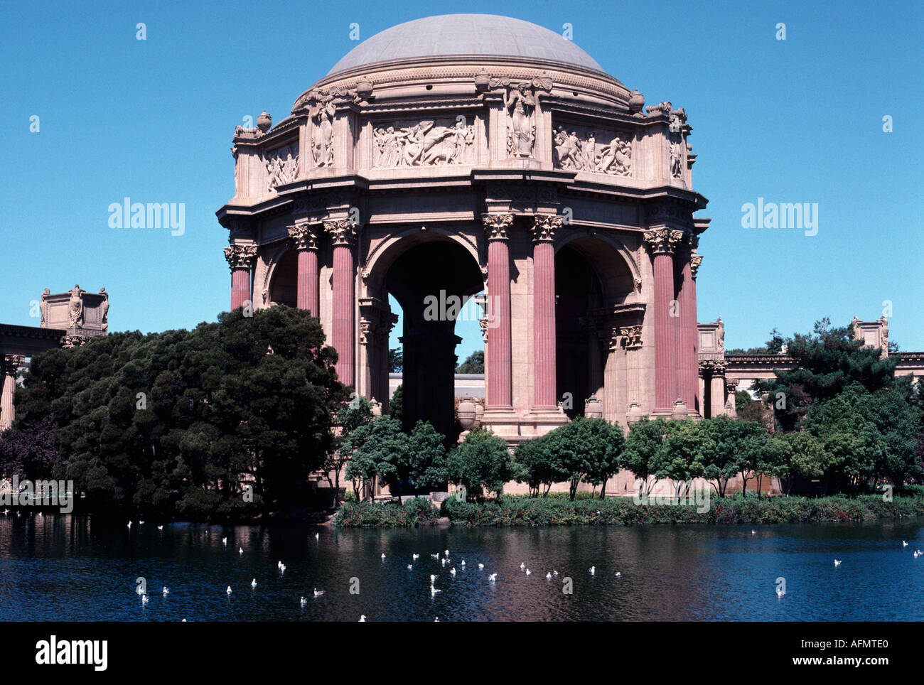 7141-Palast der schönen Künste San Francisco Kalifornien USA-Architektur Stockfoto