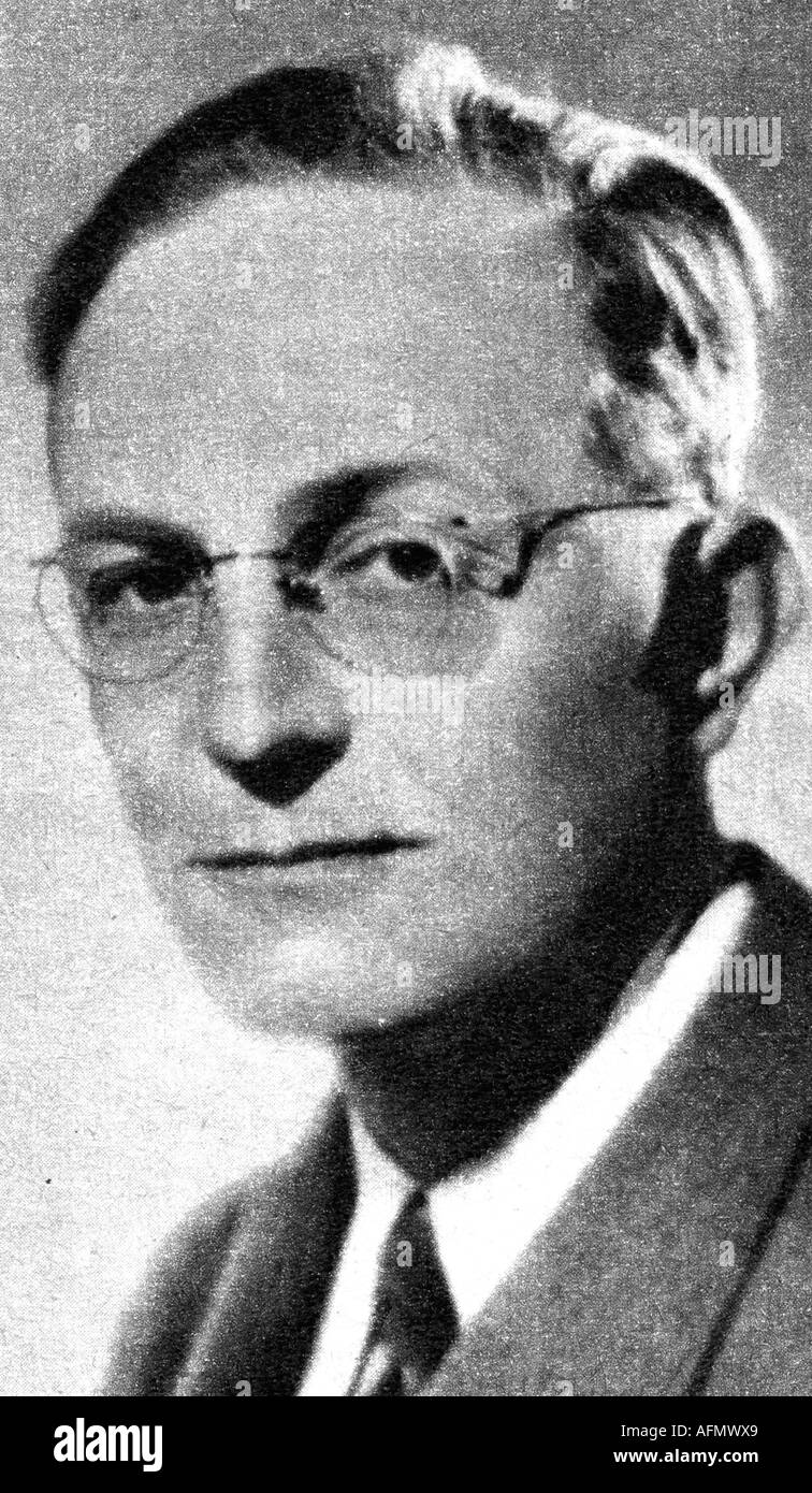 Zborowski, Helmut Graf von, 21.8.1905 - 16.11.1969, deutscher Ingenieur und Flugzeugkonstrukteur, Porträt, 40er Jahre, Stockfoto