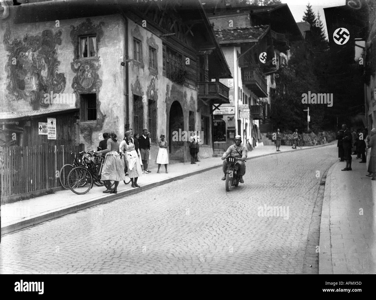 Motorrad Trial Deutschland 1934 Stockfoto