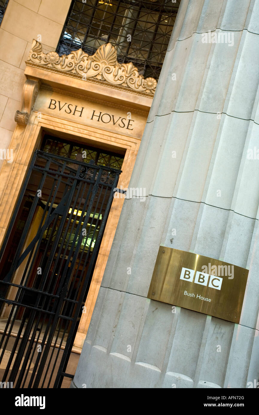 Bush House am Aldwych in London. Heimat des British Broadcasting Corporation BBC World Service Stockfoto