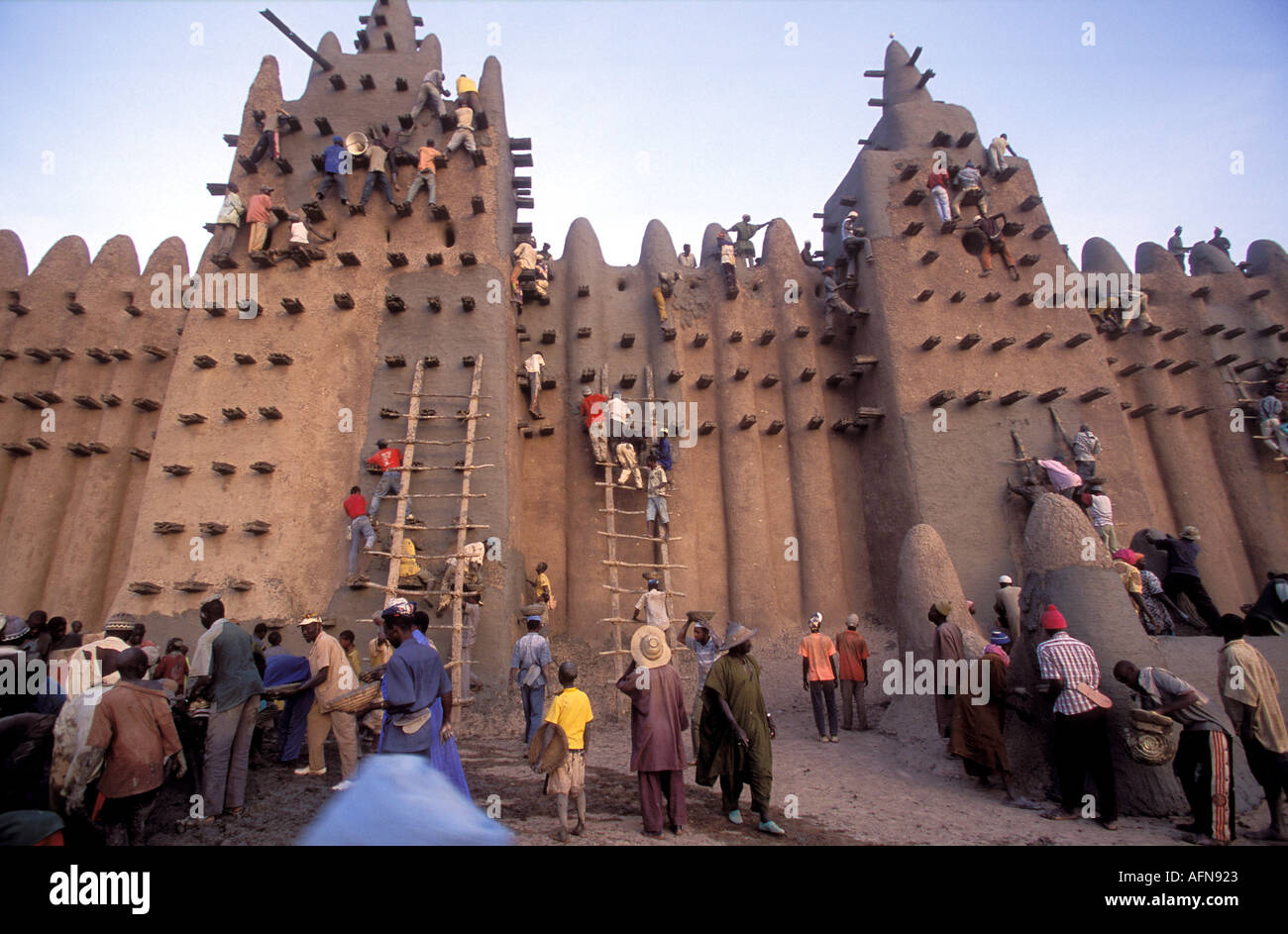 Die große Moschee, Djenne, Mali Stockfoto