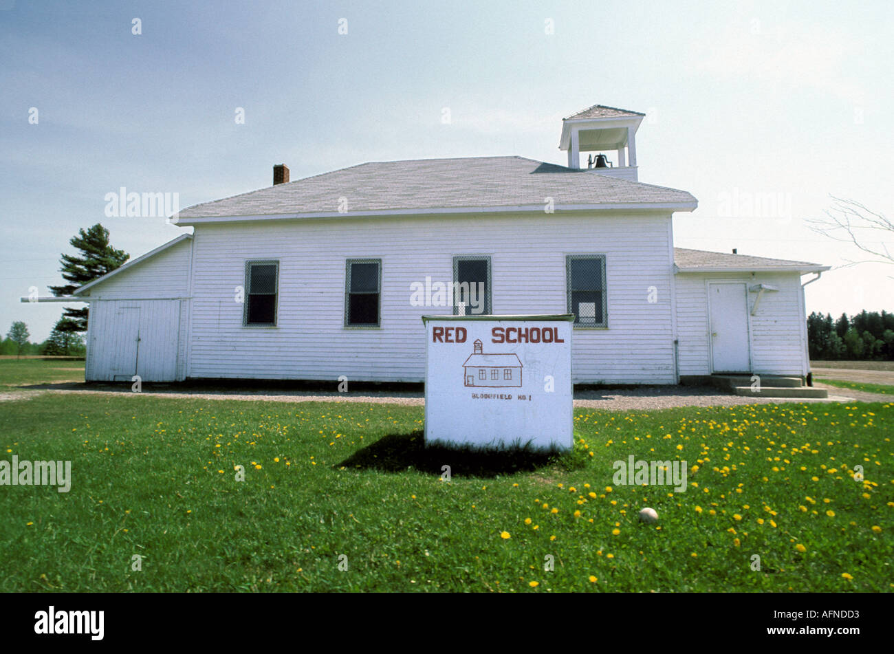 Funktionsweise einer Zimmer-Schulhaus in central Michigan lokalisieren Stockfoto