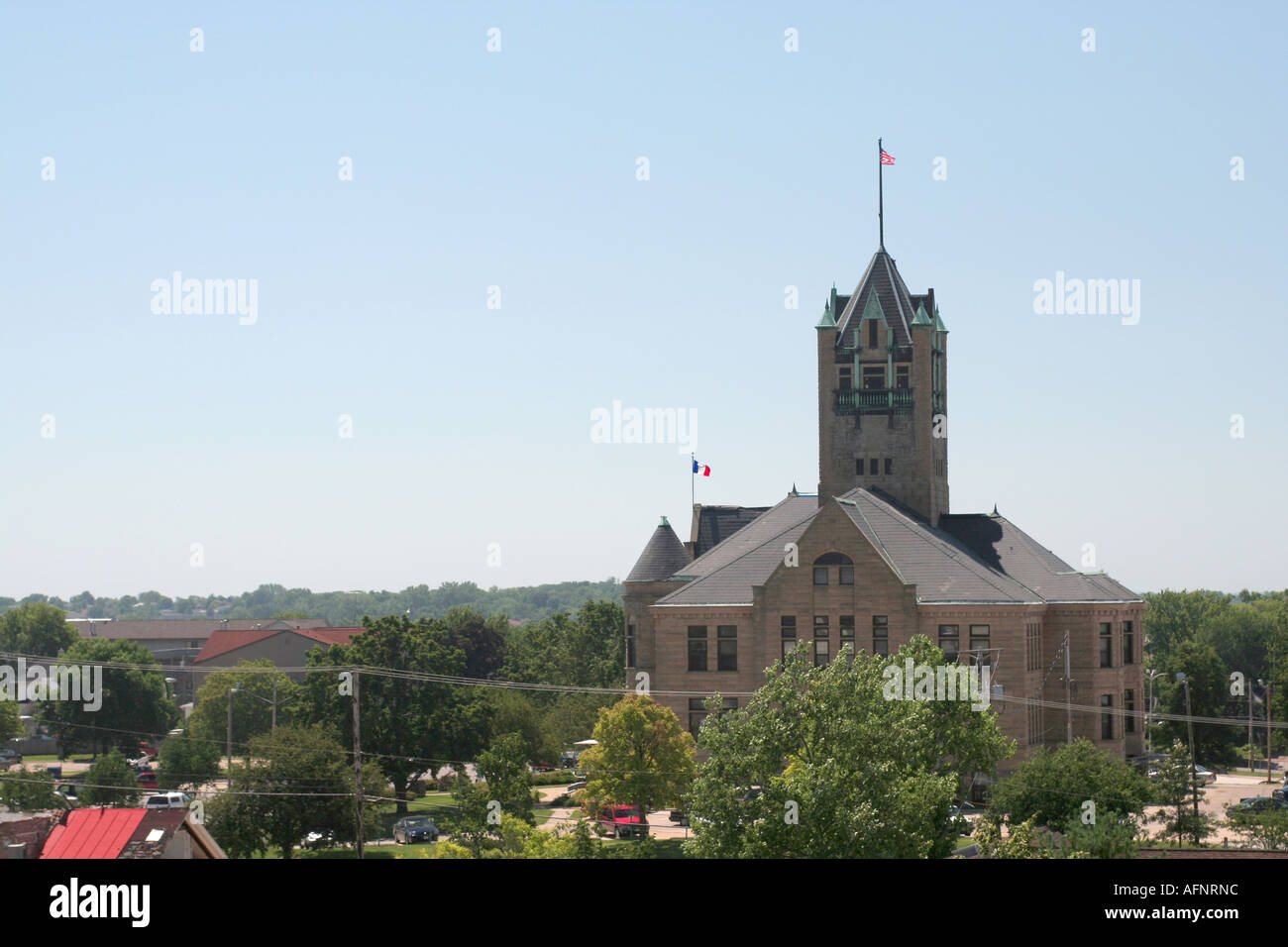 Johnson County Iowa Gerichtsgebäude Stockfoto