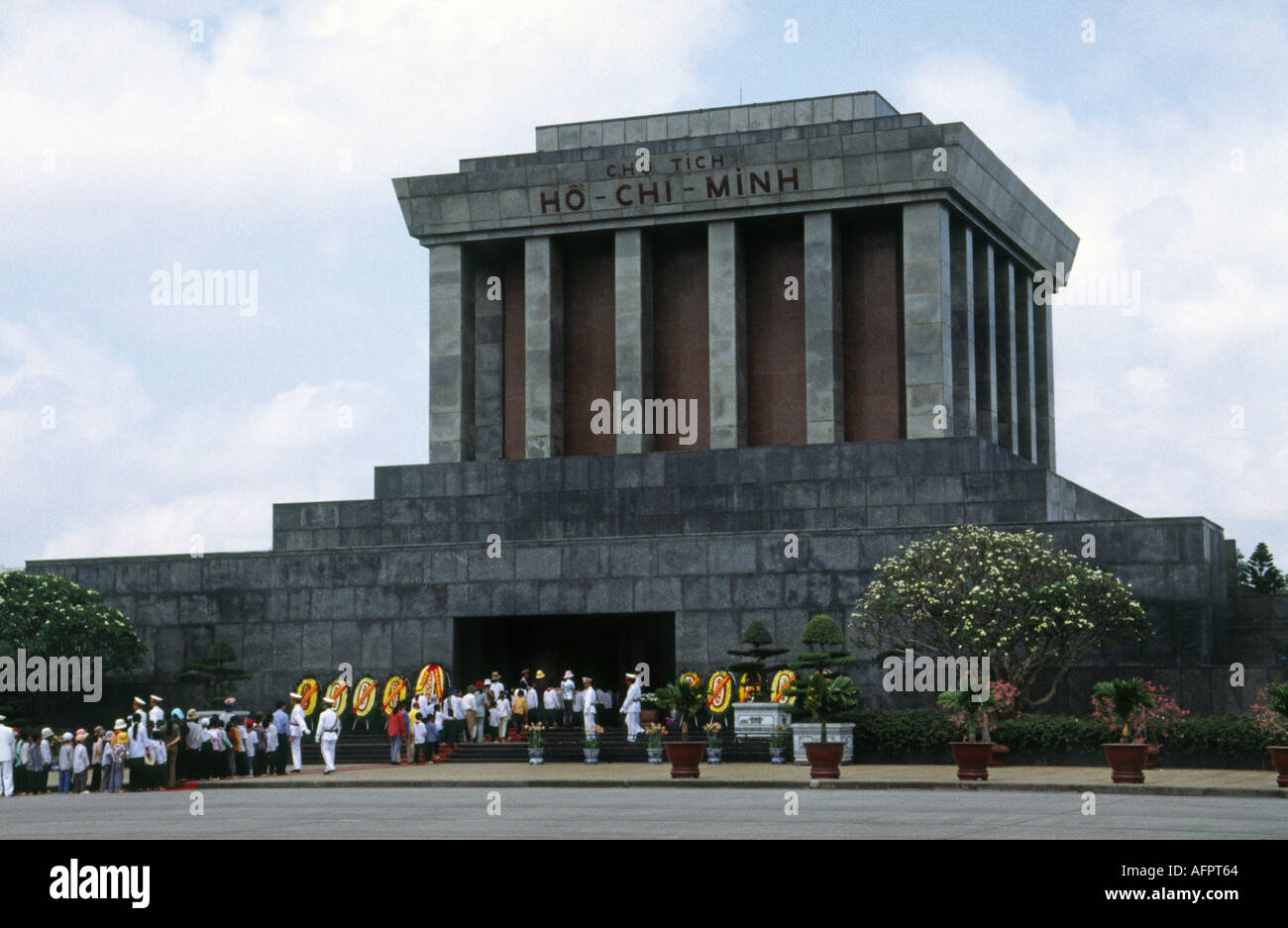 Ho Chi Minhs Mausoleum in Hanoi Vietnam Stockfoto
