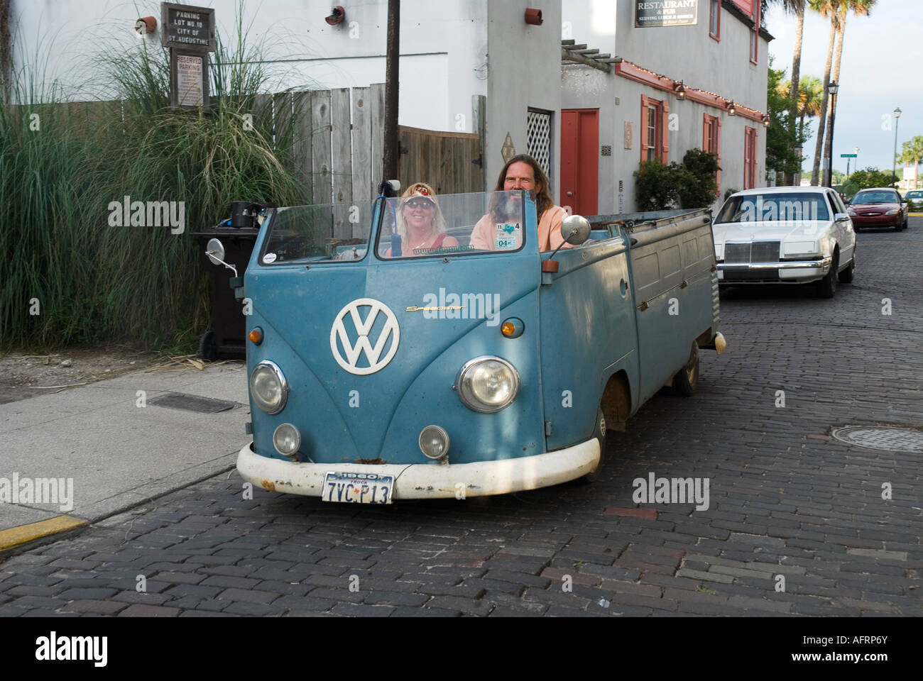 alten VW-Bus angepasst St. Augustine Florida Stockfoto