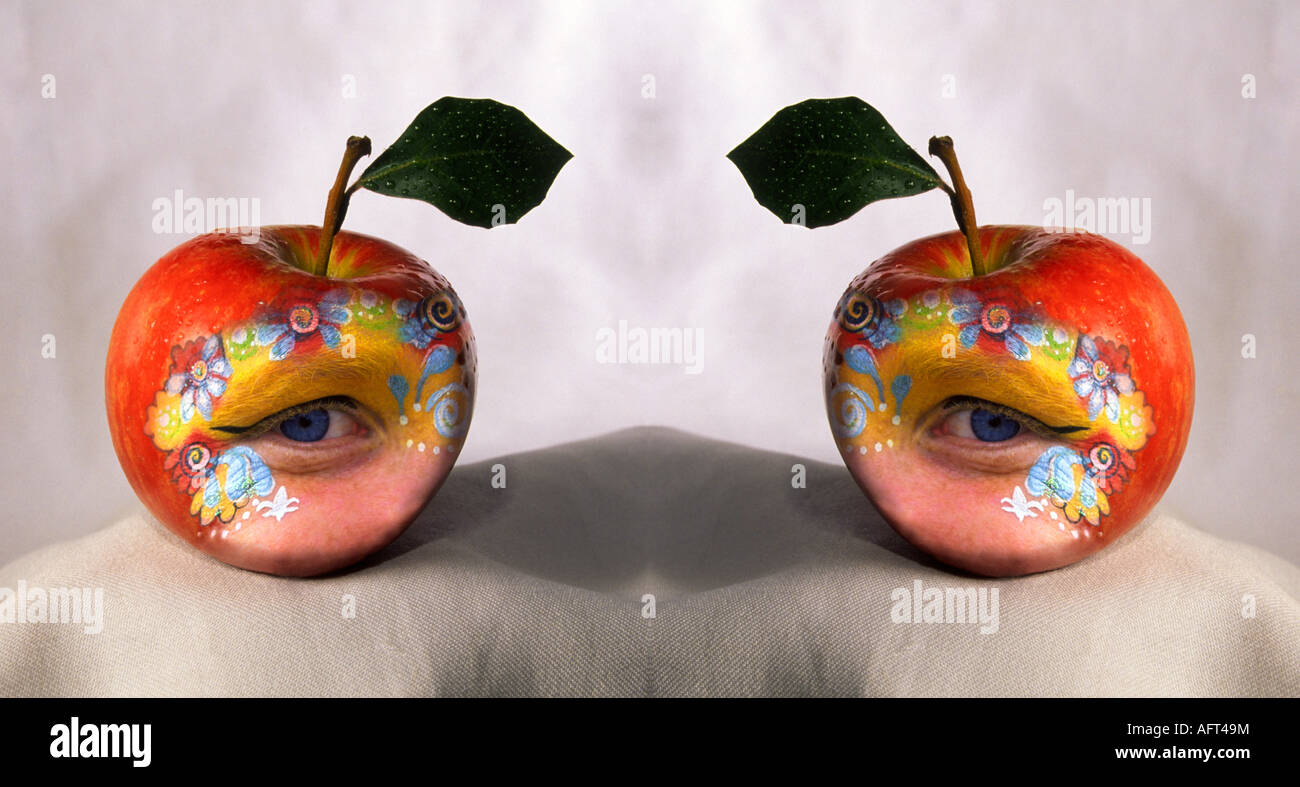 Die Äpfel meiner Augen Stockfoto