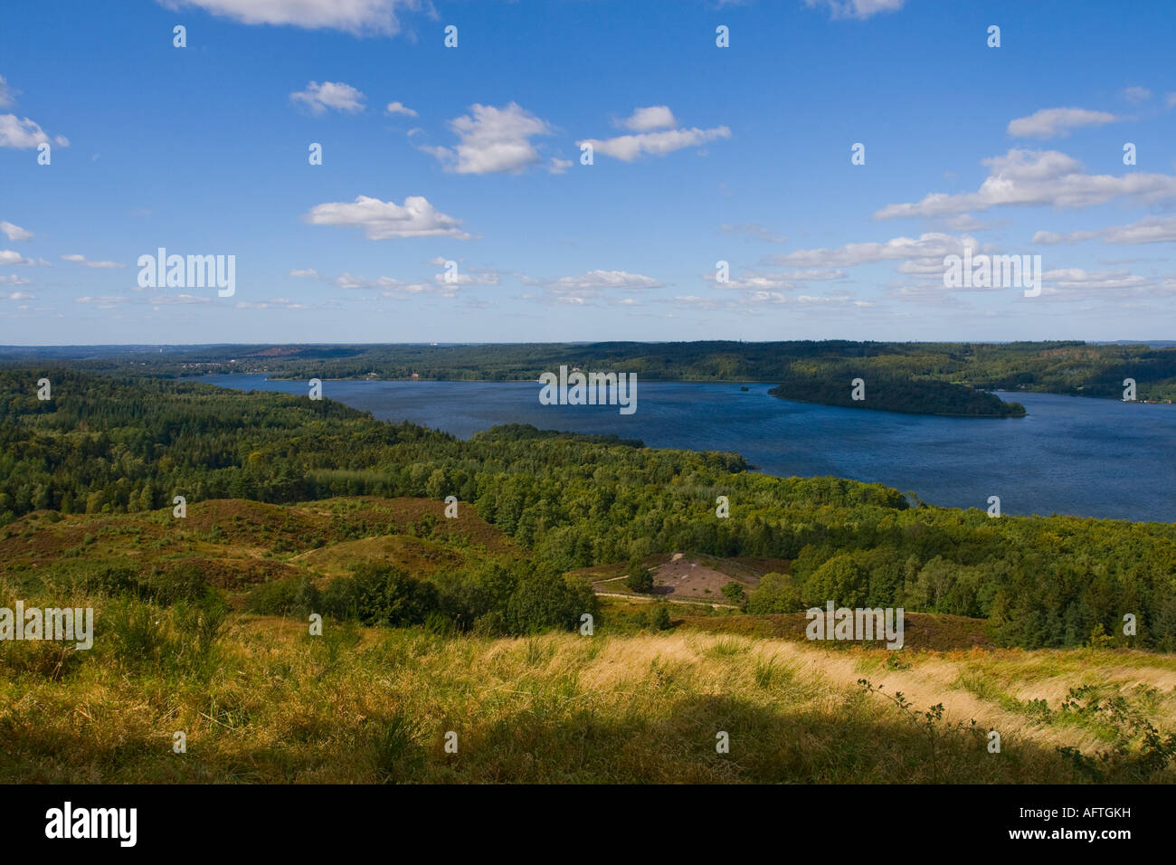 Blick vom Himmelsberg Silkeborg-Dänemark Stockfoto