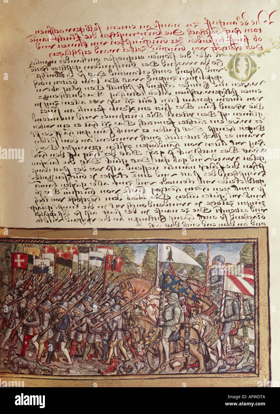 Ereignisse, Burgunderkriege 1474 1477, Schlacht bei Nancy, 5.1.1477