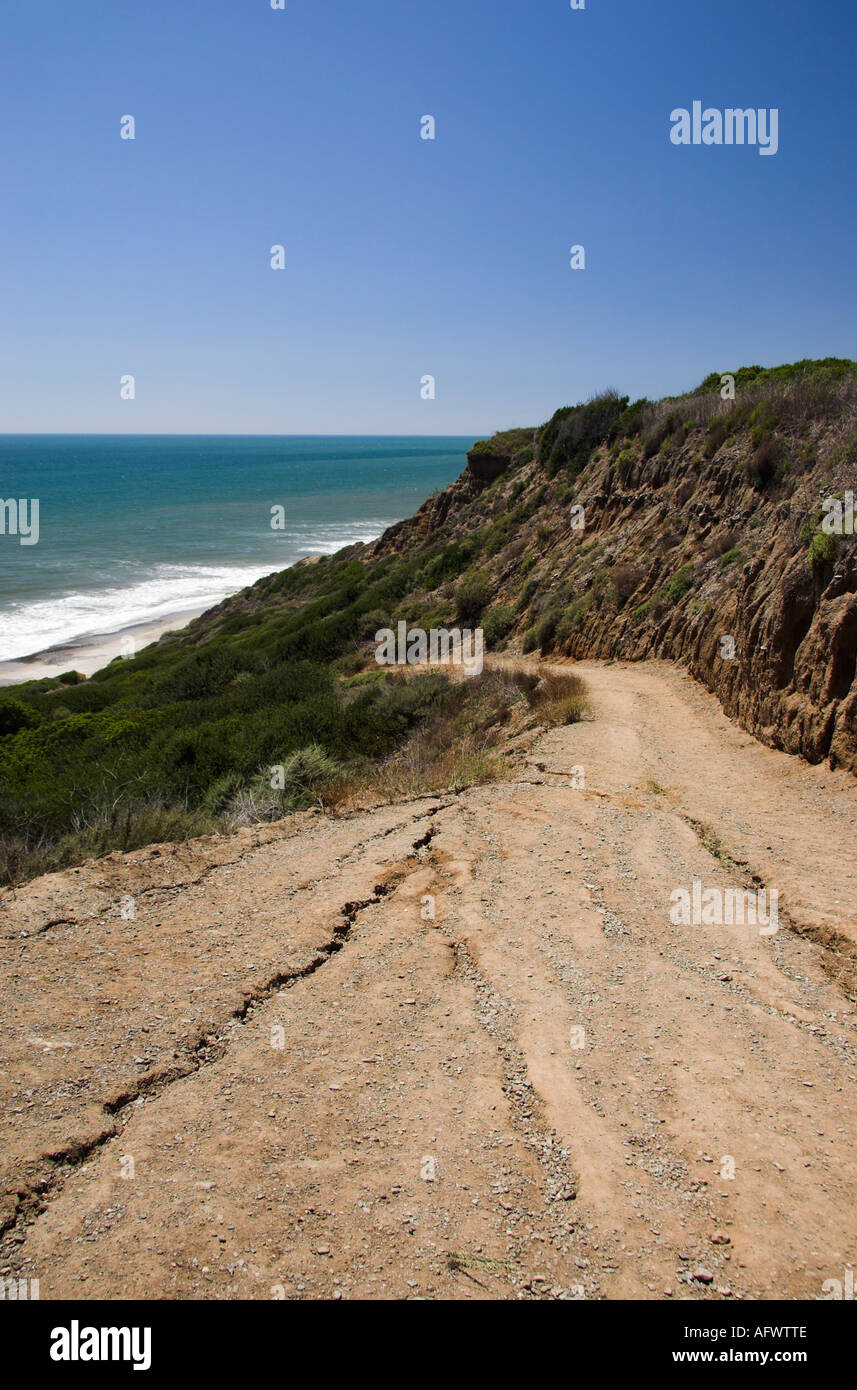 Eine Spur absteigend nach San Onofre State Beach, Kalifornien, USA Stockfoto Eine Spur absteigend nach San Onofre State Beach, Kalifornien, USA Stockfoto