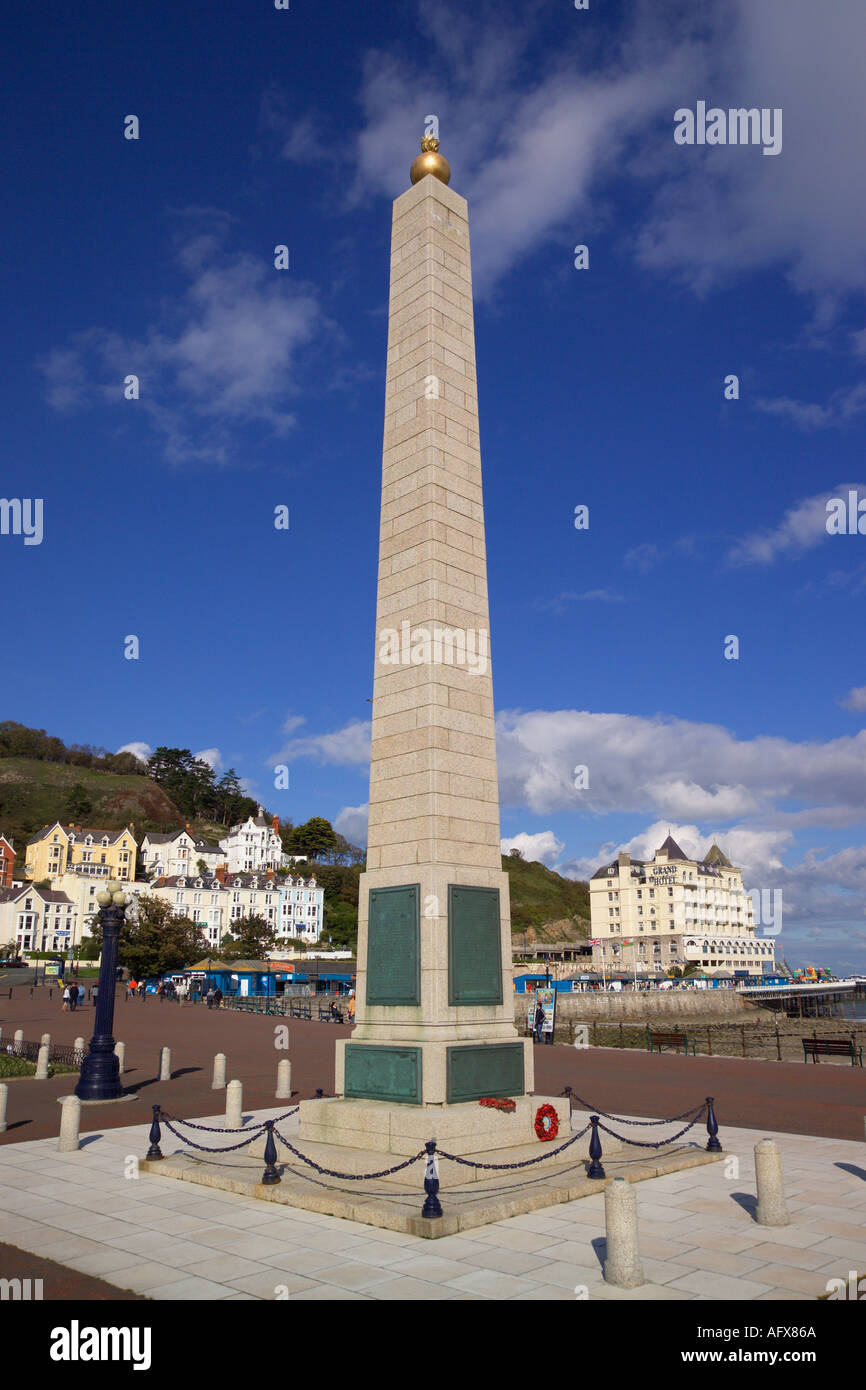 Kenotaph Llandudno Nordwales Stockfoto