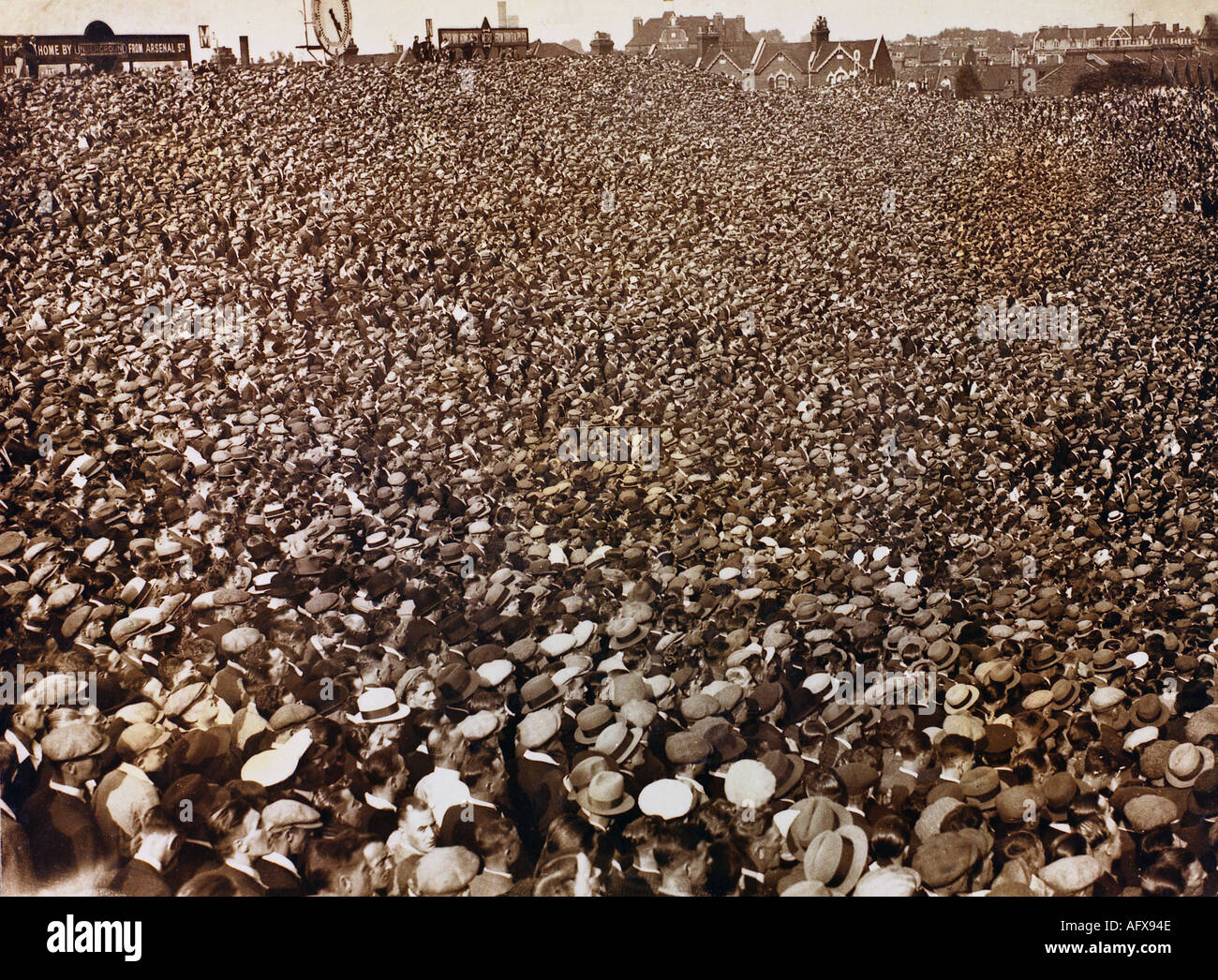 Arsenal V Birmingham in Highbury, 26. August 1933 Stockfoto