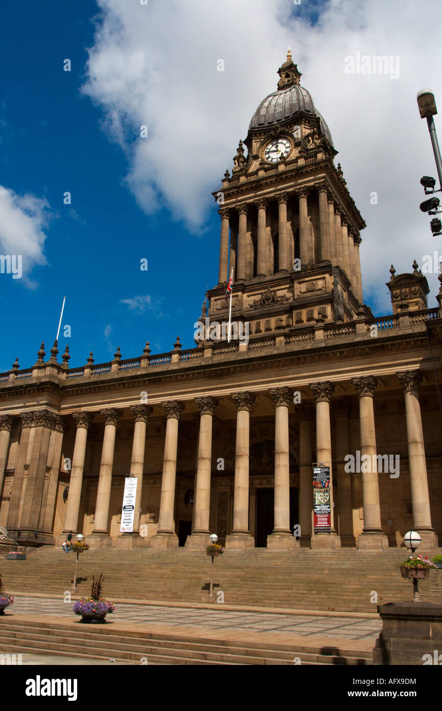 Rathaus Leeds West Yorkshire UK Stockfoto