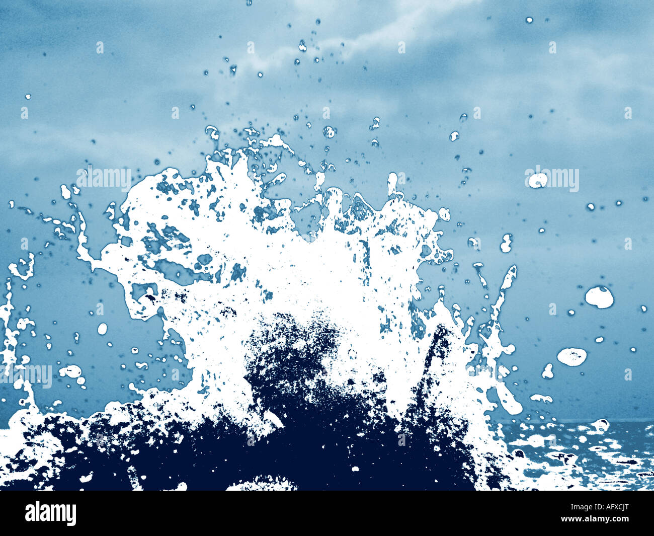 Foto-Illustration einer Welle Stockfoto