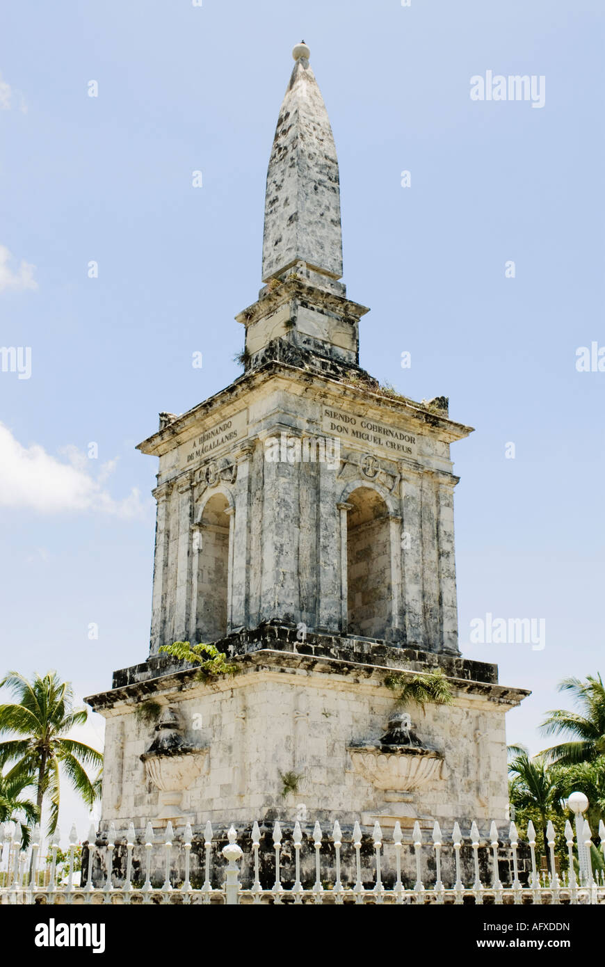 Philippinen Cebu Mactan Schrein Magellan s Marker Visayas Stockfoto