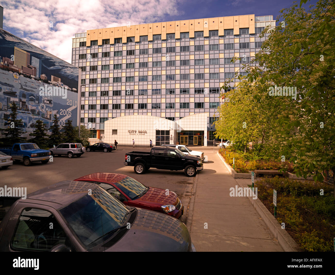 Anchorage-Rathaus Stockfoto