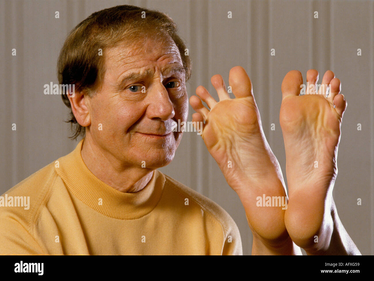 Joseph Corvo, ein in Yorkshire geborener Praktizierender der Zone Therapy London England um die 1995 1990er Jahre Großbritannien HOMER SYKES Stockfoto