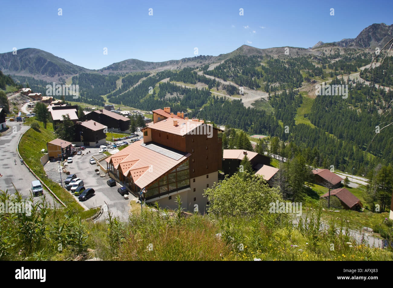 Isola 2000, Alpes Maritimes, Frankreich, Europa - im Sommer Stockfoto