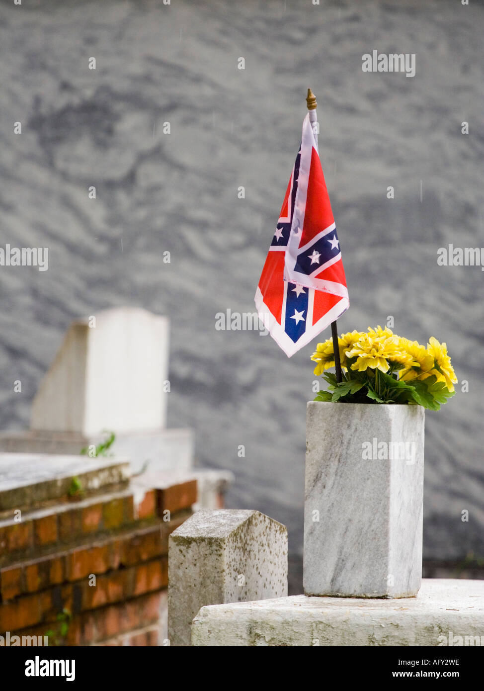 Bürgerkriegveteran Grab Stockfoto