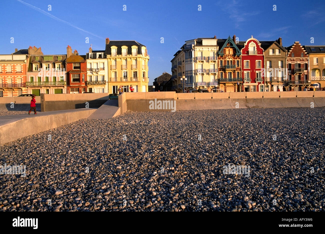Mers Les Bains La Somme Picardie Frankreich Stockfoto