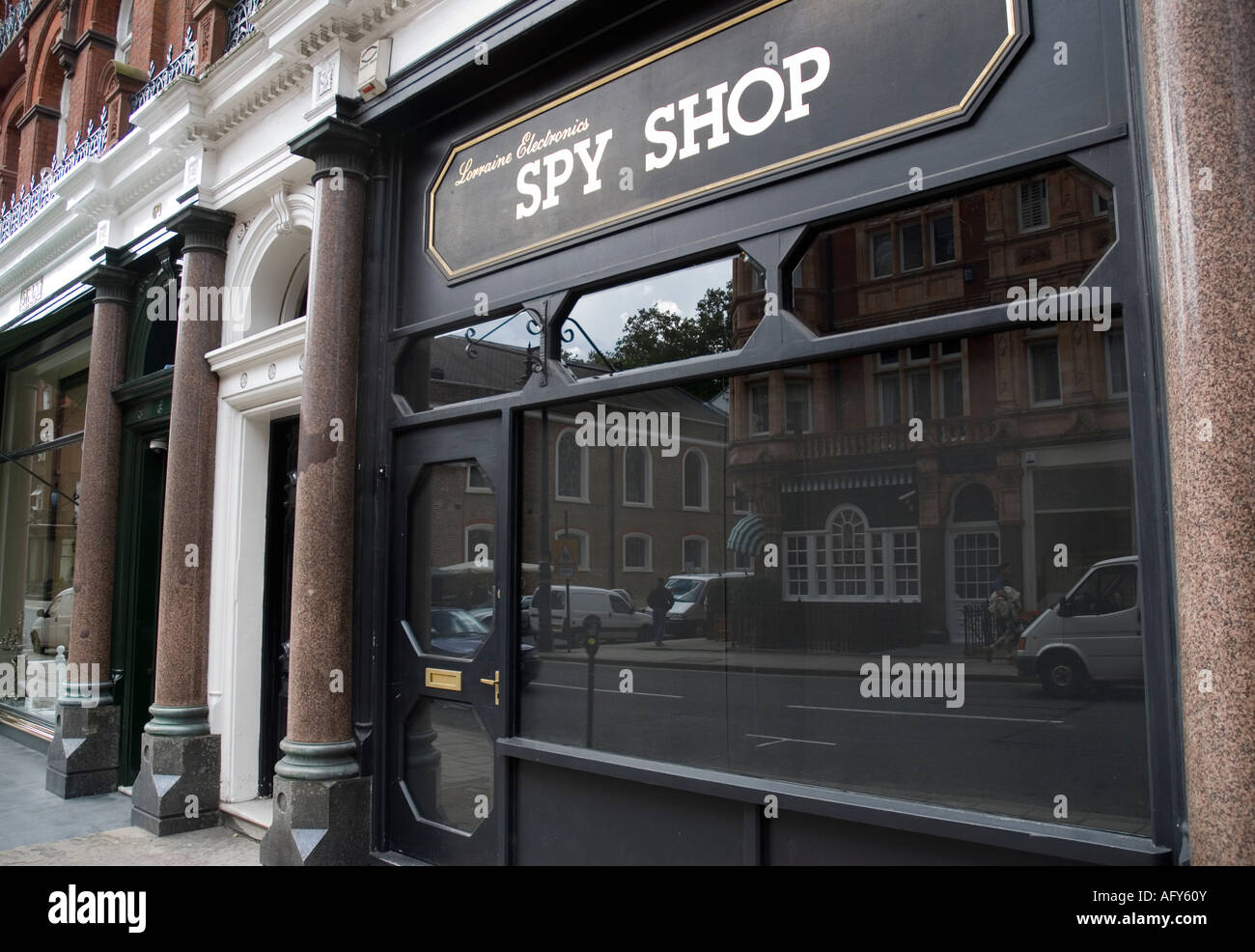 Der Spy Shop London England Stockfoto