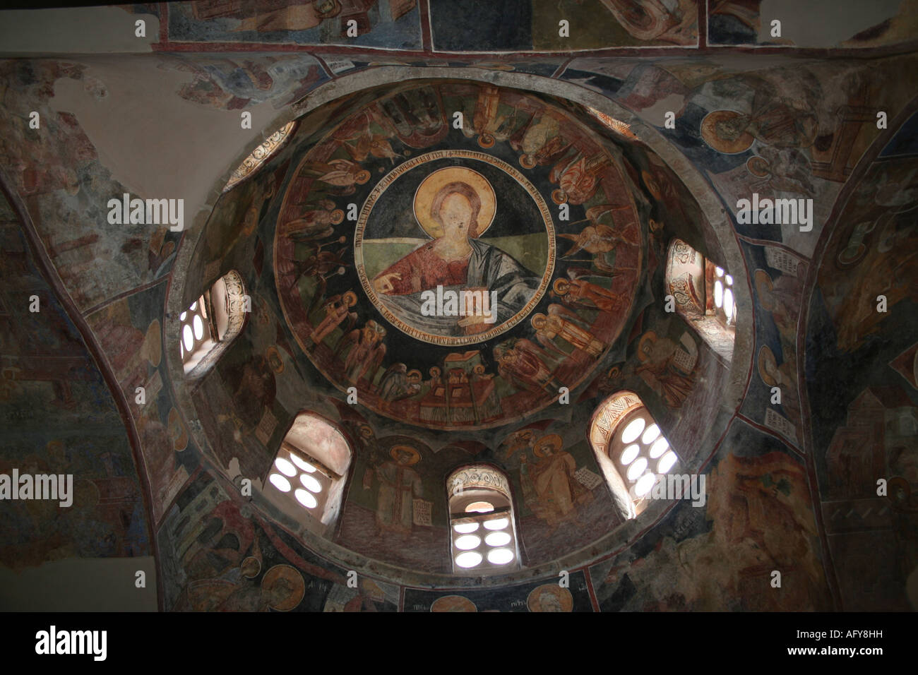 MAZEDONIEN. MARKOV-KLOSTER, BYZANTINISCHE KUNST Stockfoto