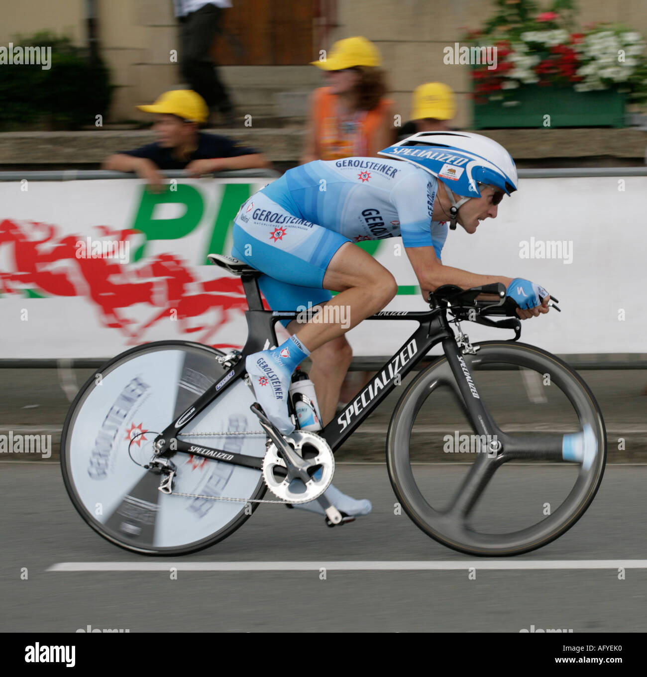 Stock Foto von Levi Leipheimer Tour De France 2006 Stockfoto