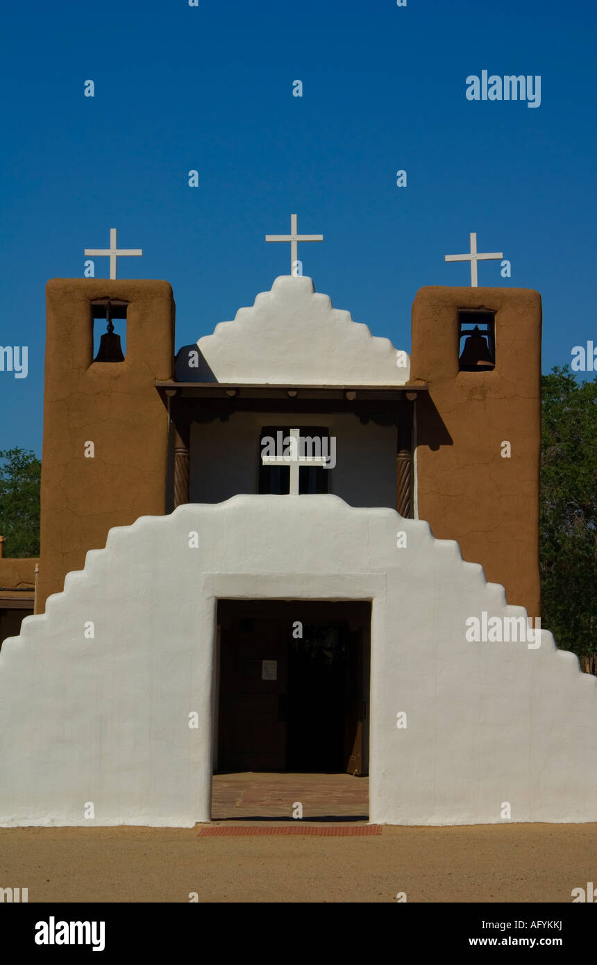 Der Heilige Hieronymus Kapelle Taos Pueblo Stockfoto