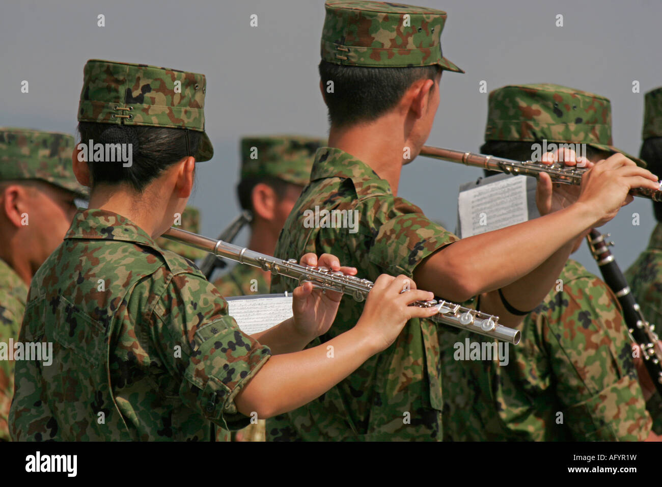 Millitary Band von Japan Ground Self Defence Force Stockfoto