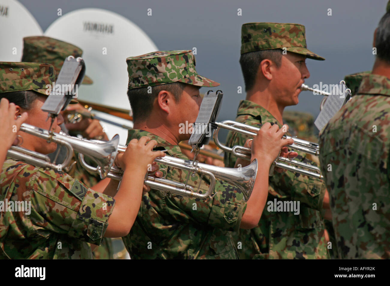 Millitary Band von Japan Ground Self Defence Force Stockfoto