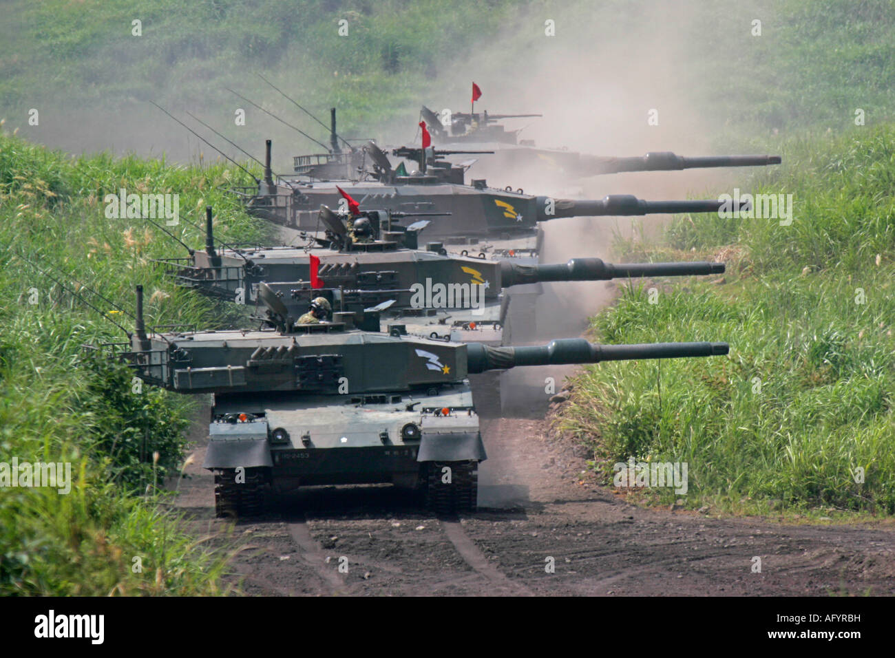 Panzer Typ 90 von Japan Ground Self Defence Force Stockfoto