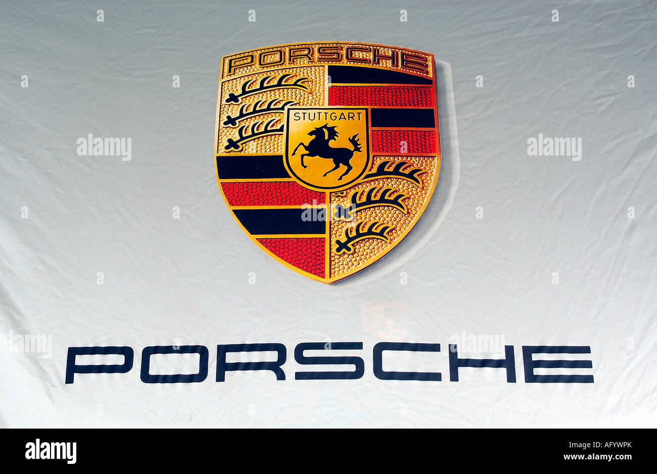 Porsche Auto Car Logo Stockfotos &