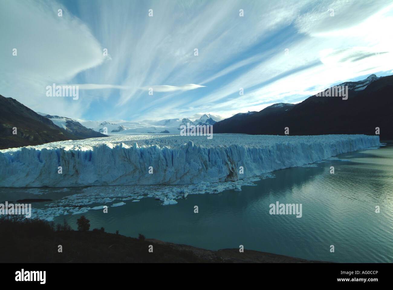 Perito Moreno-Gletscher, Patagonien, Argentinien. Stockfoto