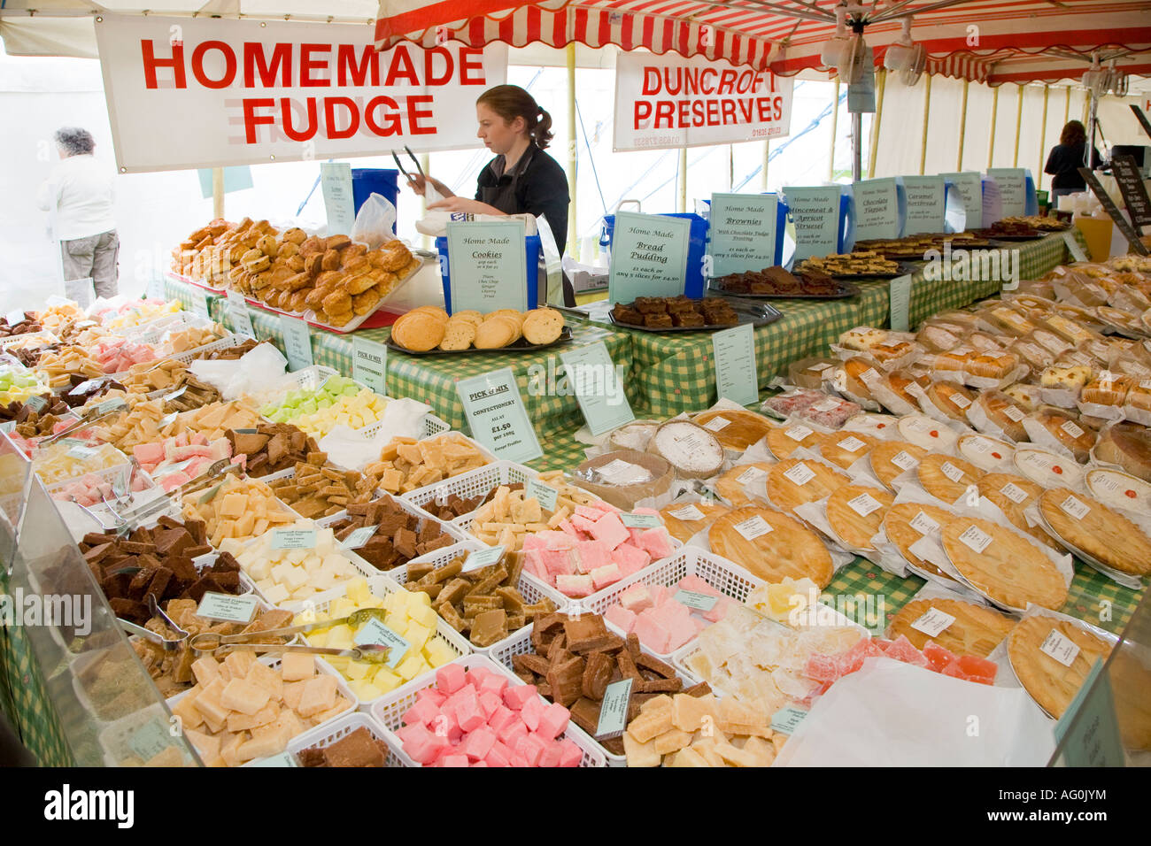 Hausgemachtes Fudge stall Stockfoto