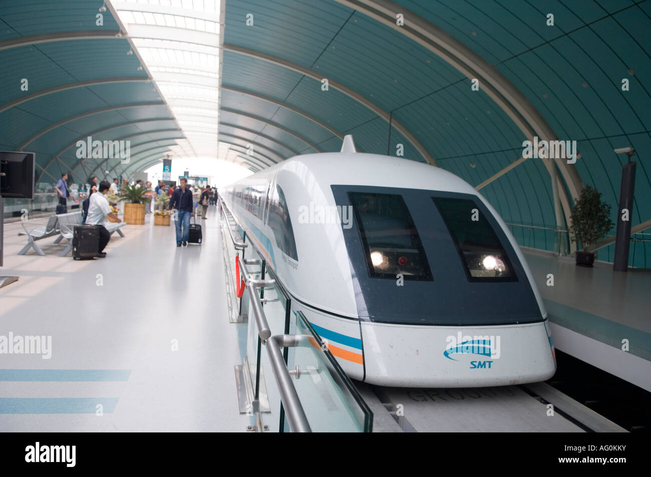 Shanghai Maglev Train Station Stockfoto