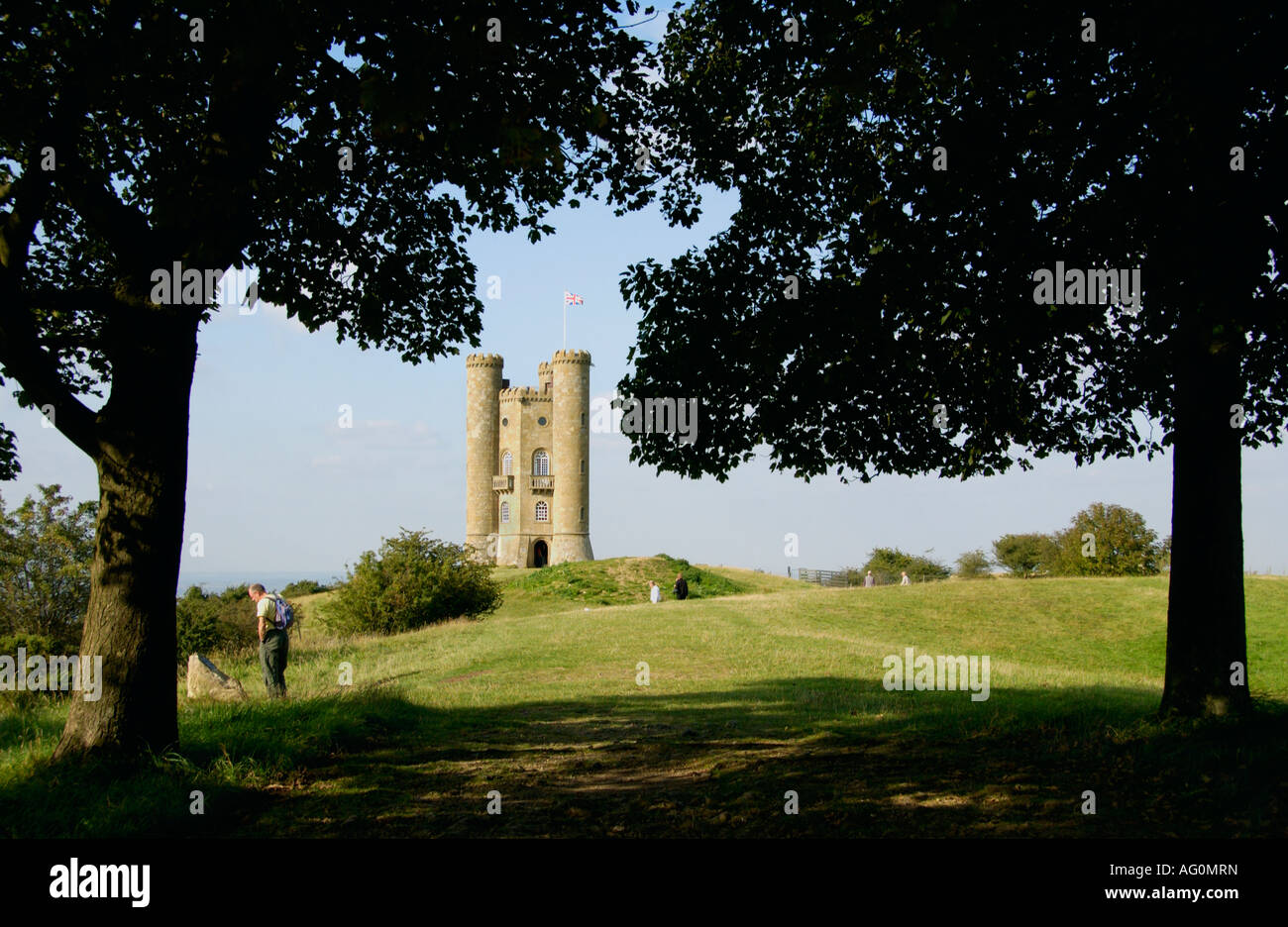 Broadway Tower in der Nähe von Broadway Worcestershire England UK gebaut im Jahre 1799 Stockfoto