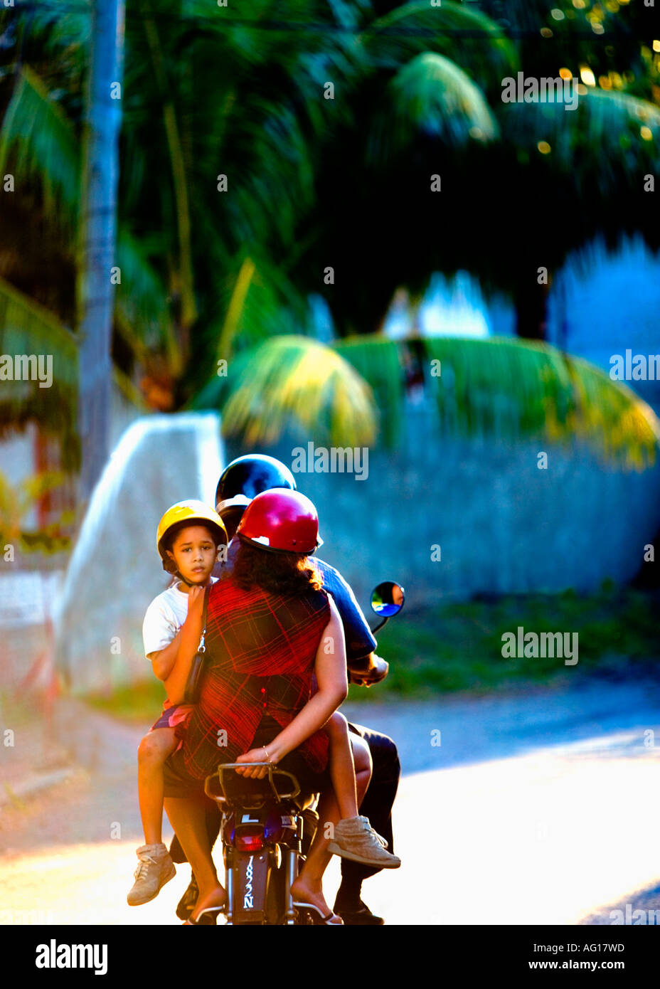 Familienausflug - Mauritius Stockfoto