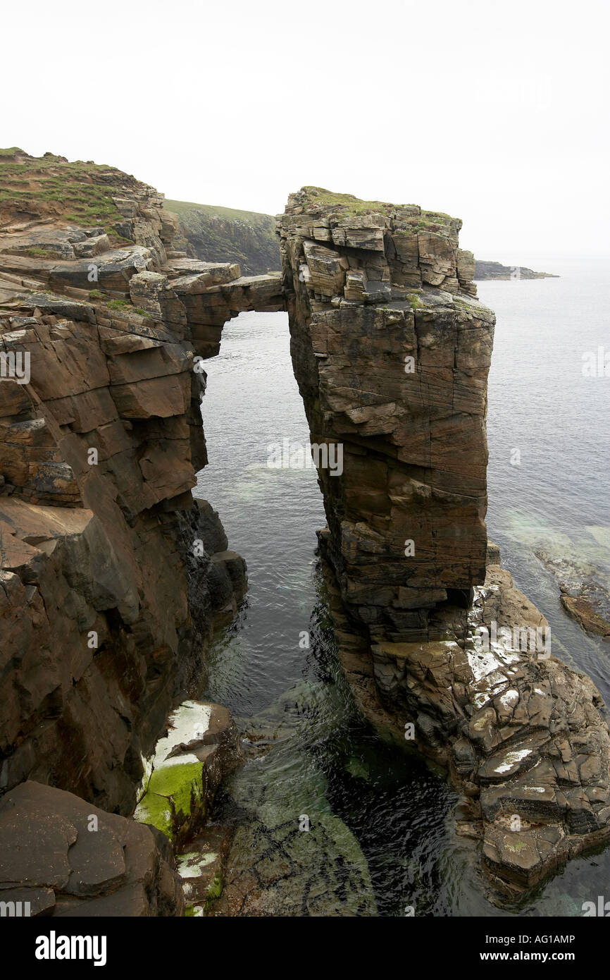 Naturale Garthna Geo Bucht Yesnaby Orkney Scotland UK Stockfoto