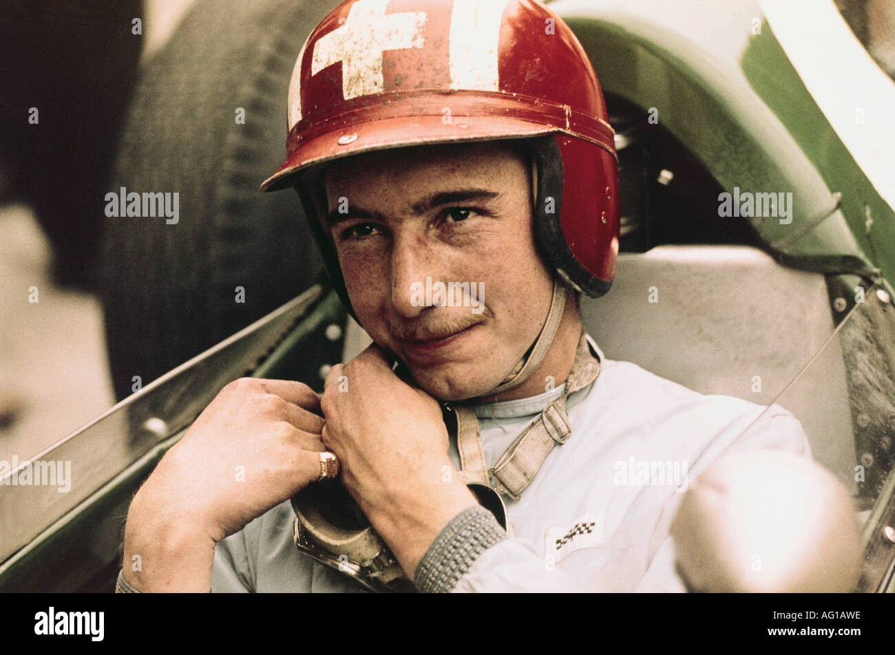 Siffert, Joseph 'Jo', 7.7.1936 - 24.10.1971, Schweizer Sportler, (Automobilrennfahrer), Porträt, ca. 1964, Stockfoto