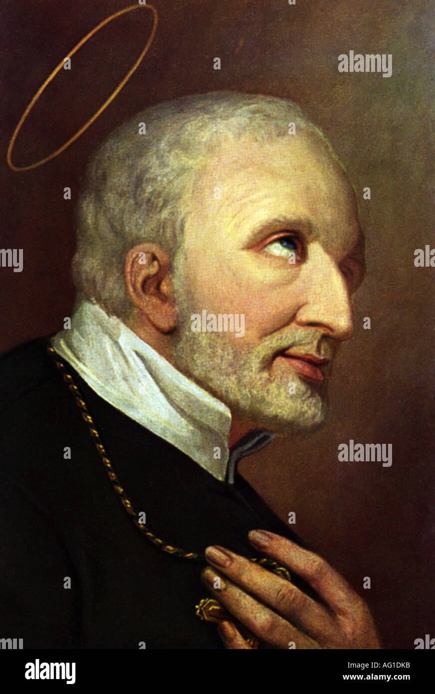 Alphonsus Liguori 27.9.1696 - 1.8.1787, Sankt, Porträt, Gemälde von Maldeghem, 19. Jahrhundert, Stockfoto
