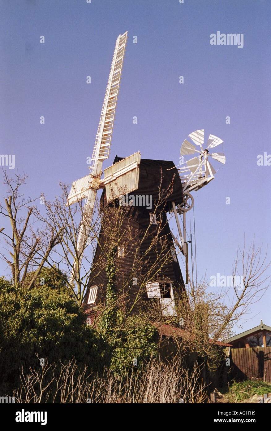 Windmühle am Sarre Kent Stockfoto