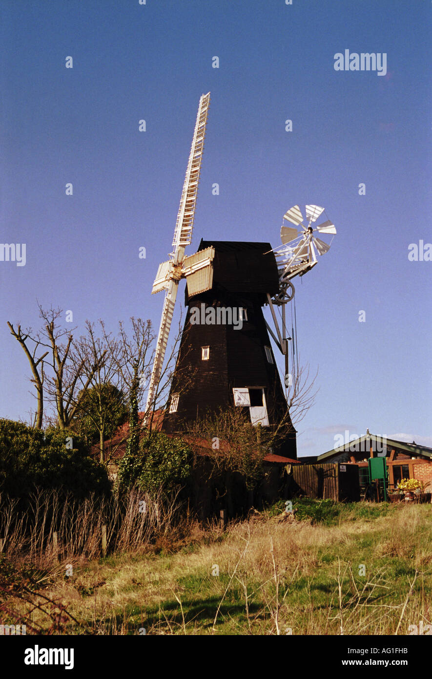 Die Windmühle am Sarre Kent Stockfoto