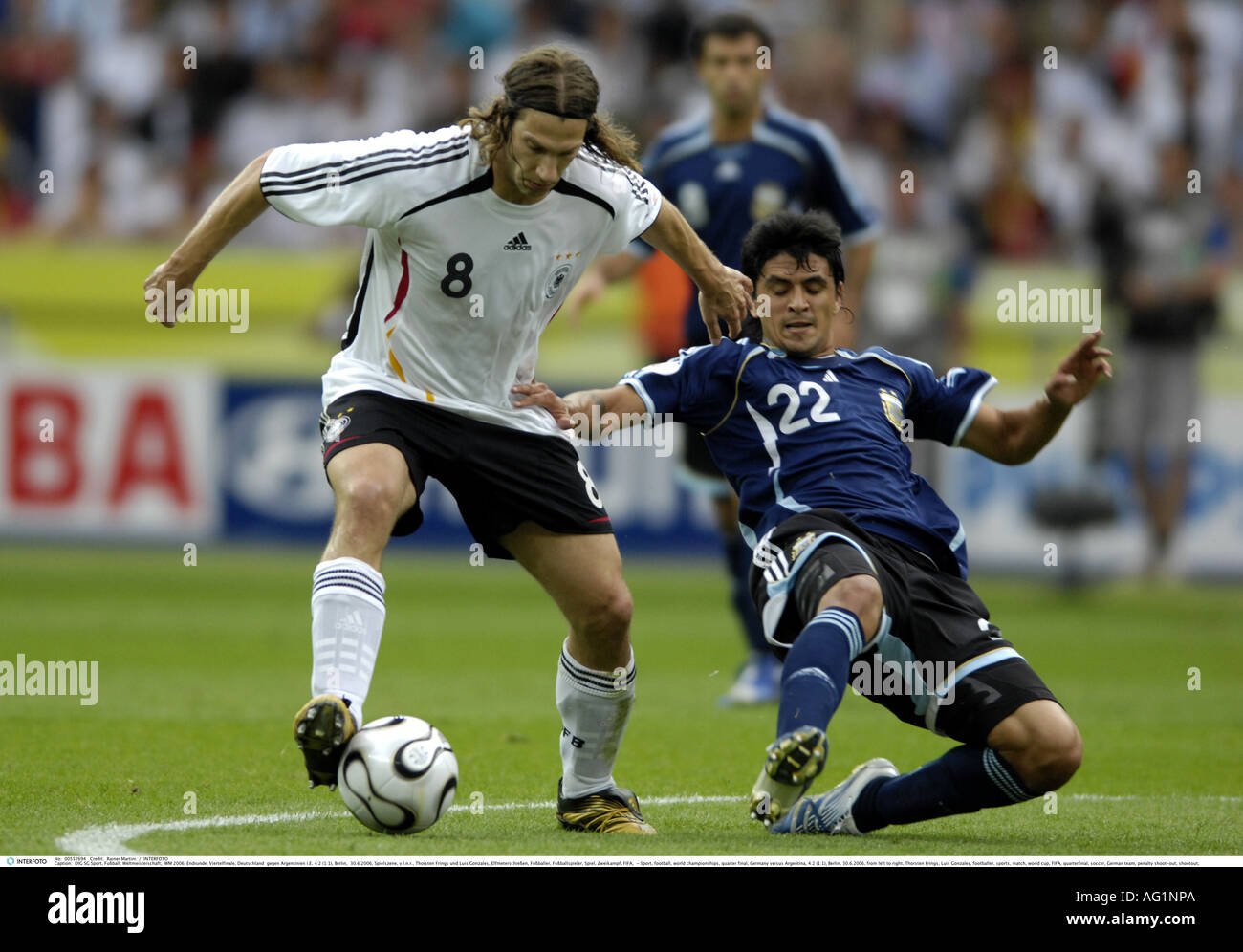 Sport, Fußball, wm, Viertelfinale, Deutschland gegen Argentinien, 4:2 (1:1), Berlin, 30.6.2006, Additional-Rights - Clearance-Info - Not-Available Stockfoto