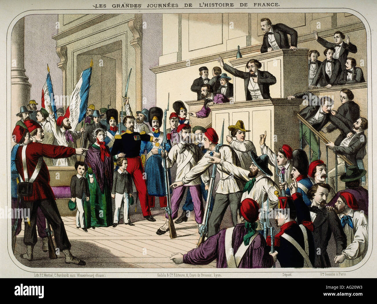 Ereignisse, Revolutionen 1848 1849, Frankreich, Februarrevolutionen