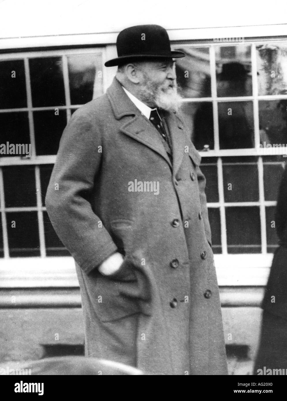 Rothschild, James Armand de, 1878 - 1957, britischer Politiker & Philanthropiast, bei einem Pferderennen, ca. 1930er, 30er, 20. Jahrhundert, Stockfoto