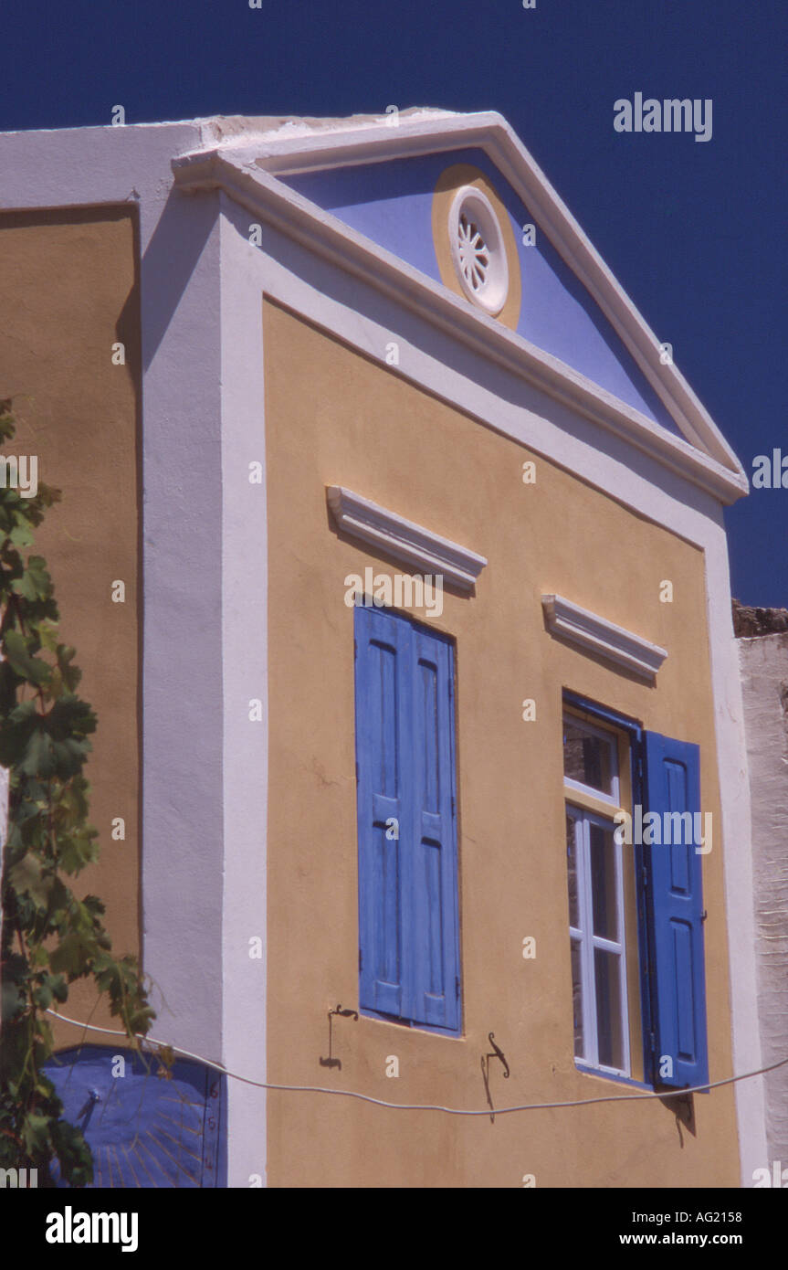 Typisches Haus Griechenland Symi A Stockfoto