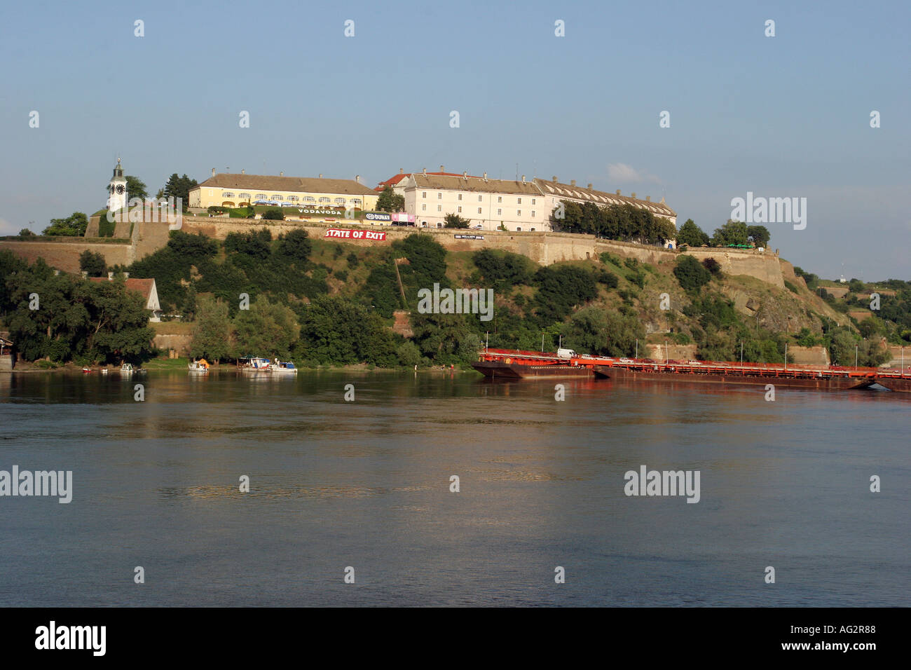Die Festung Petrovaradin und der Donau Novi Sad Serbien Stockfoto