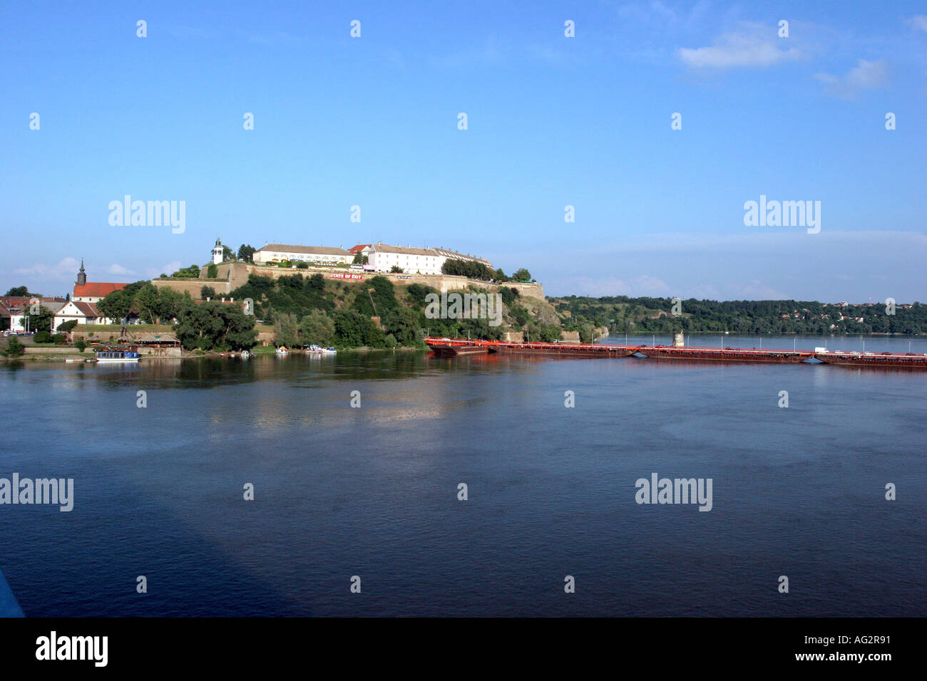 Die Festung Petrovaradin und der Donau Novi Sad Serbien Stockfoto