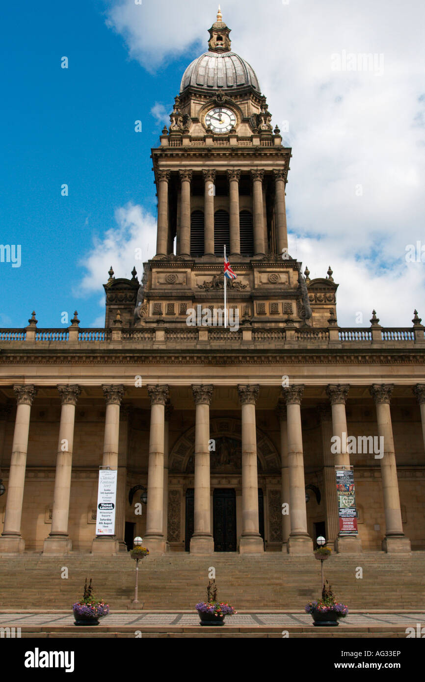 Rathaus Leeds West Yorkshire UK Stockfoto